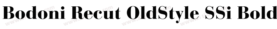 Bodoni Recut OldStyle SSi Bold字体转换